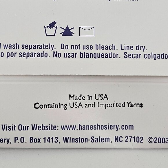 Hanes Too Day Sheers Sandalfoot Barely There Style 117 Size CD Vintage NOS - Picture 6 of 7